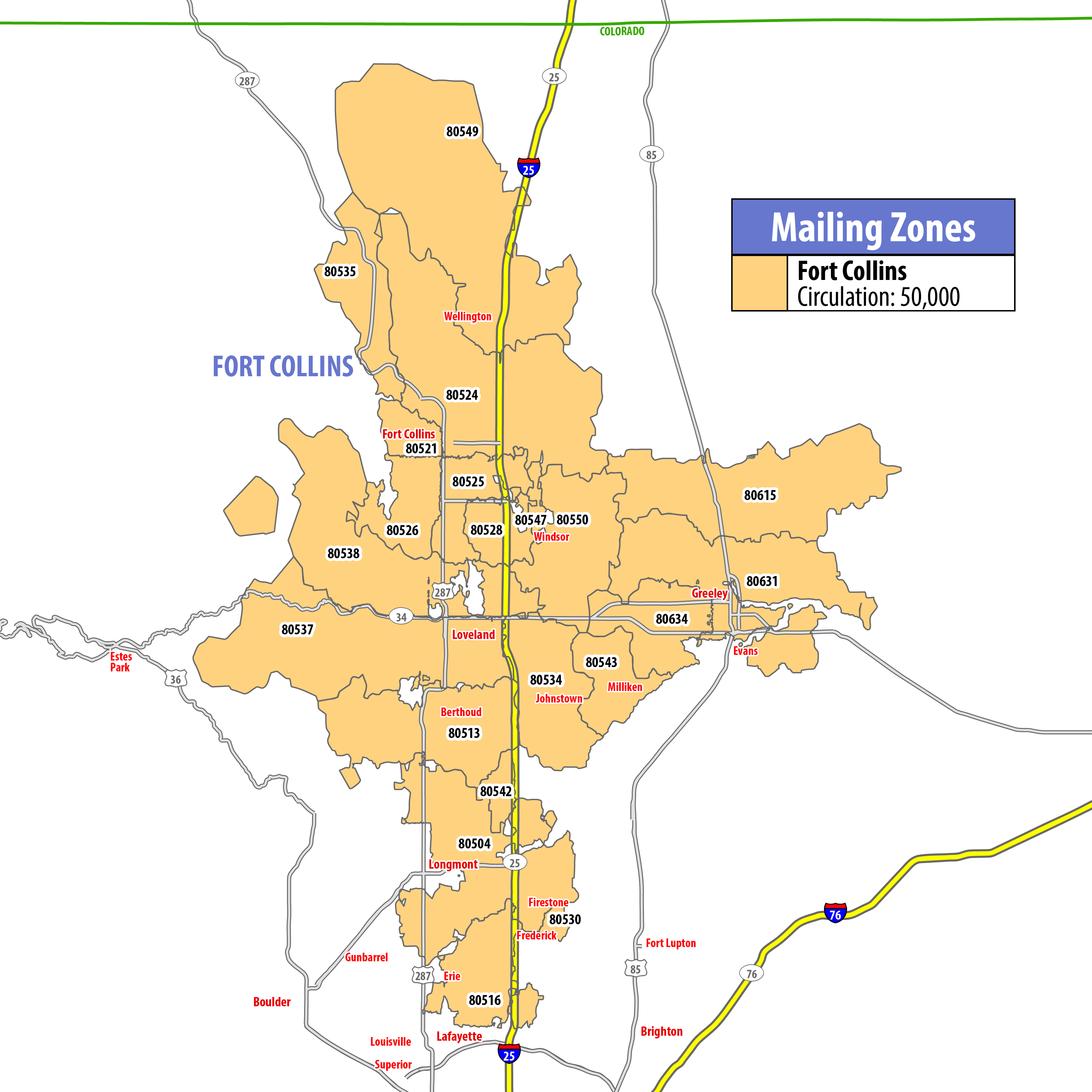 Map of RSVP Northern Colorado