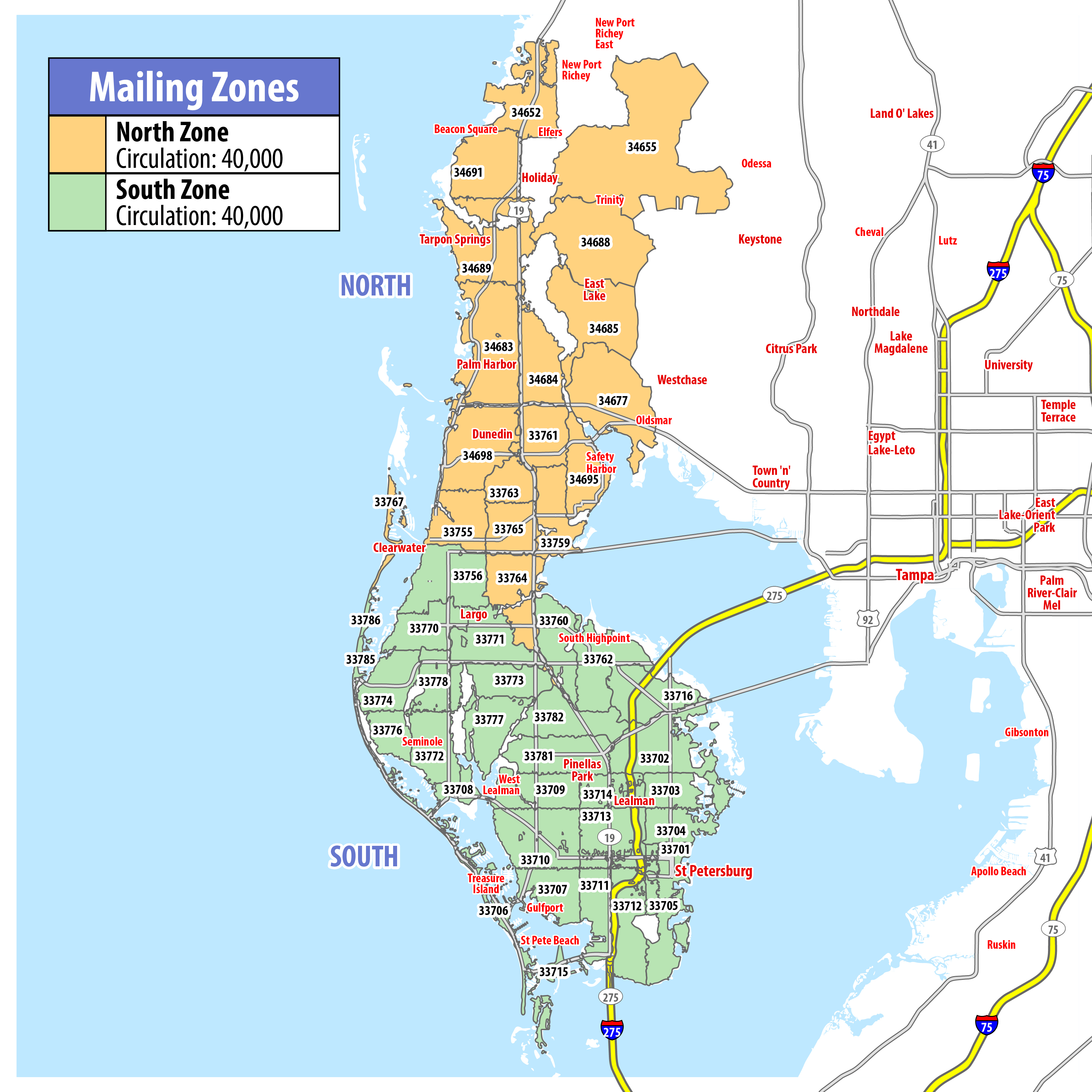 Map of RSVP Pinellas