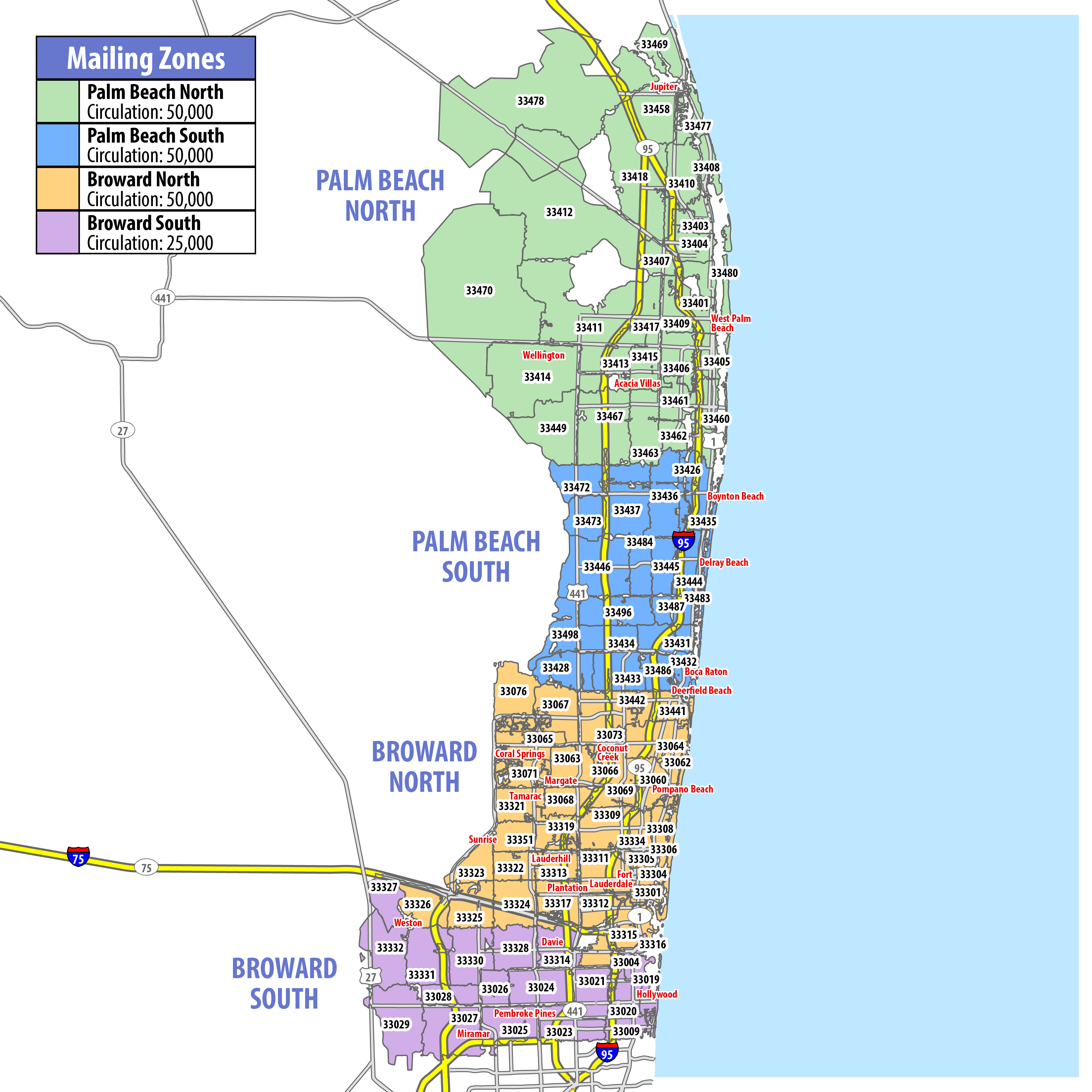 Map of RSVP South Florida