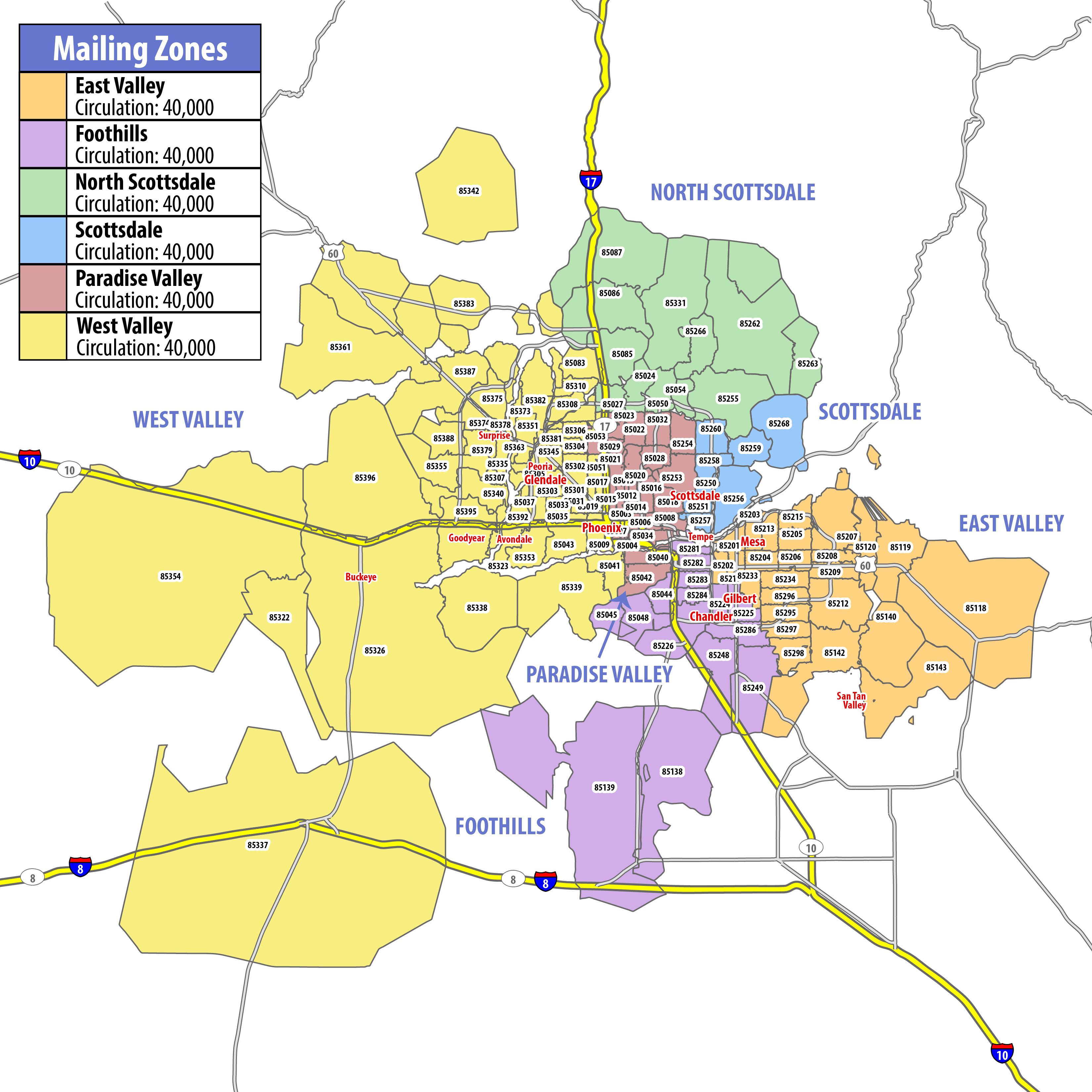 Map of RSVP Phoenix