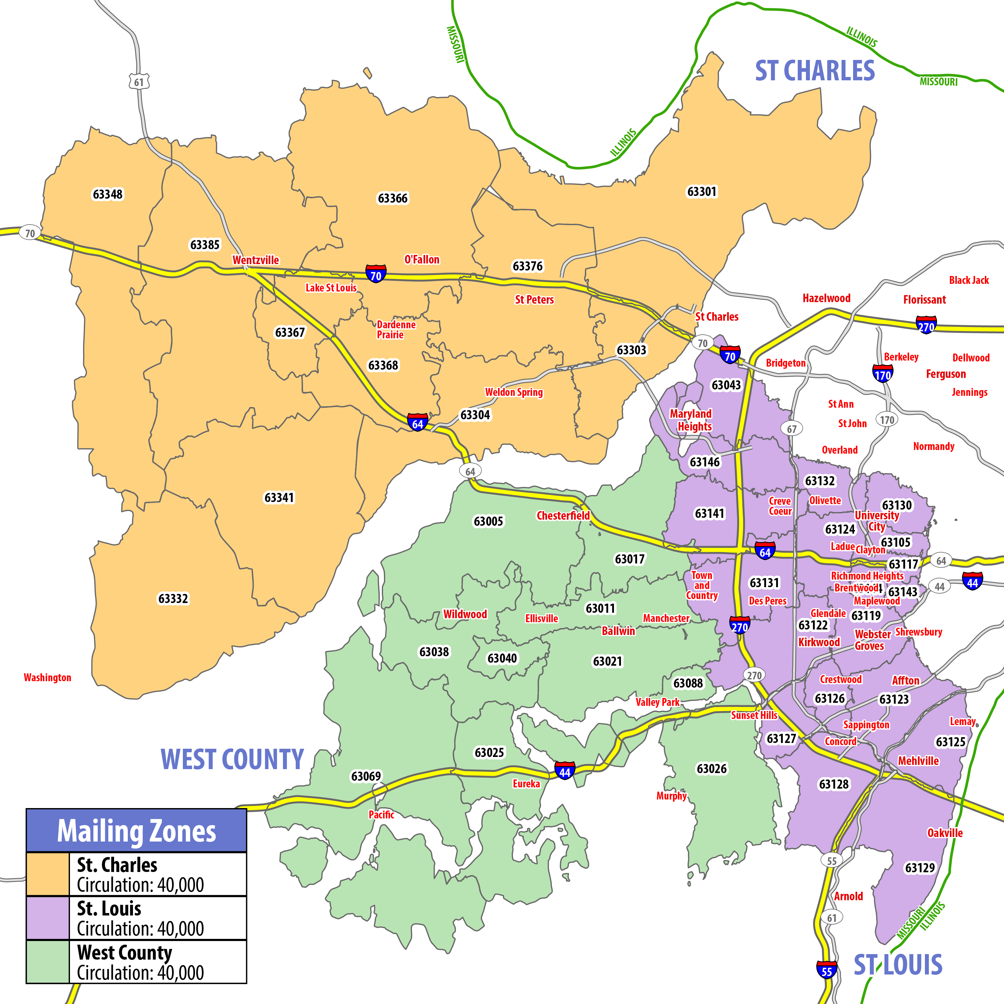 Map of RSVP St. Louis