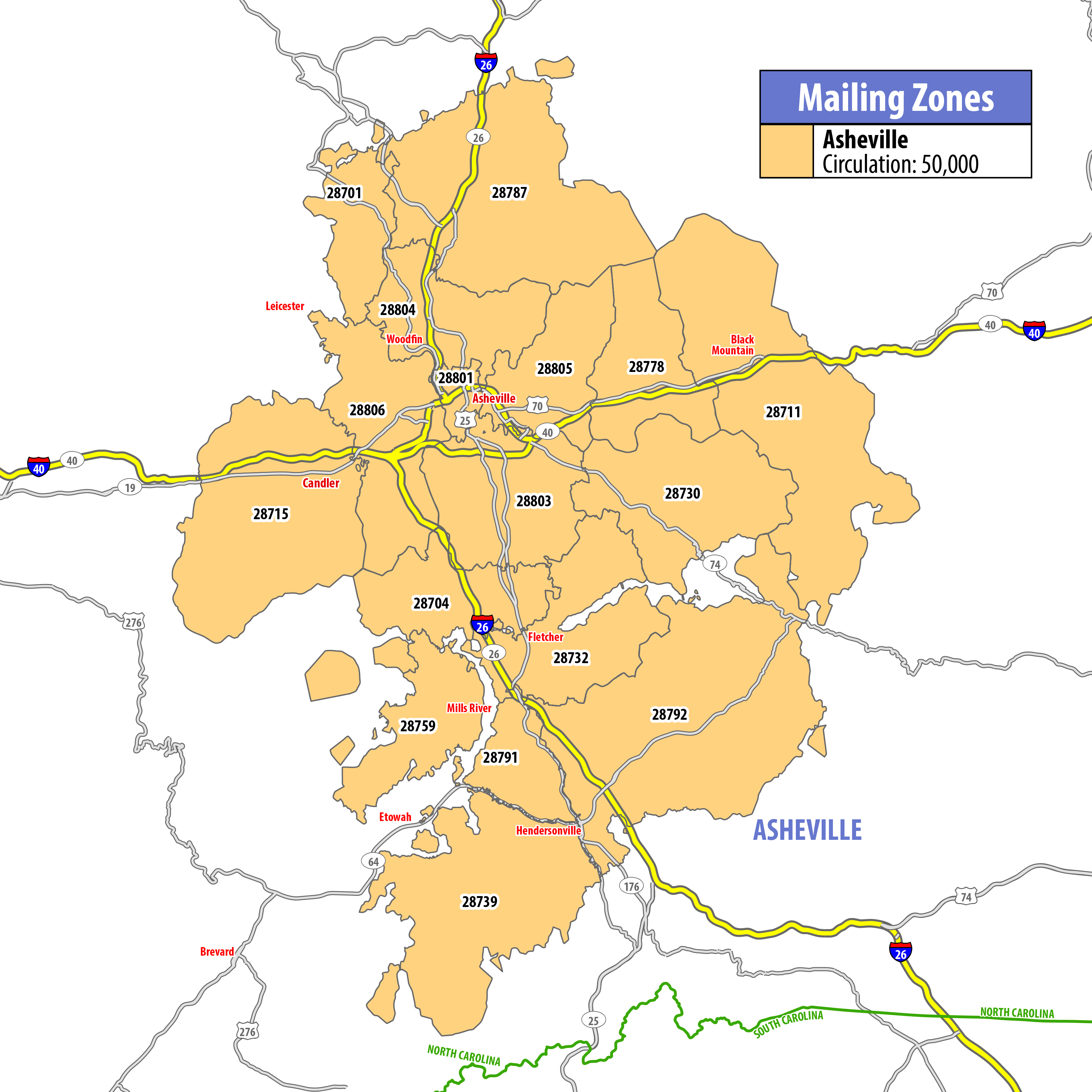 Map of RSVP Asheville