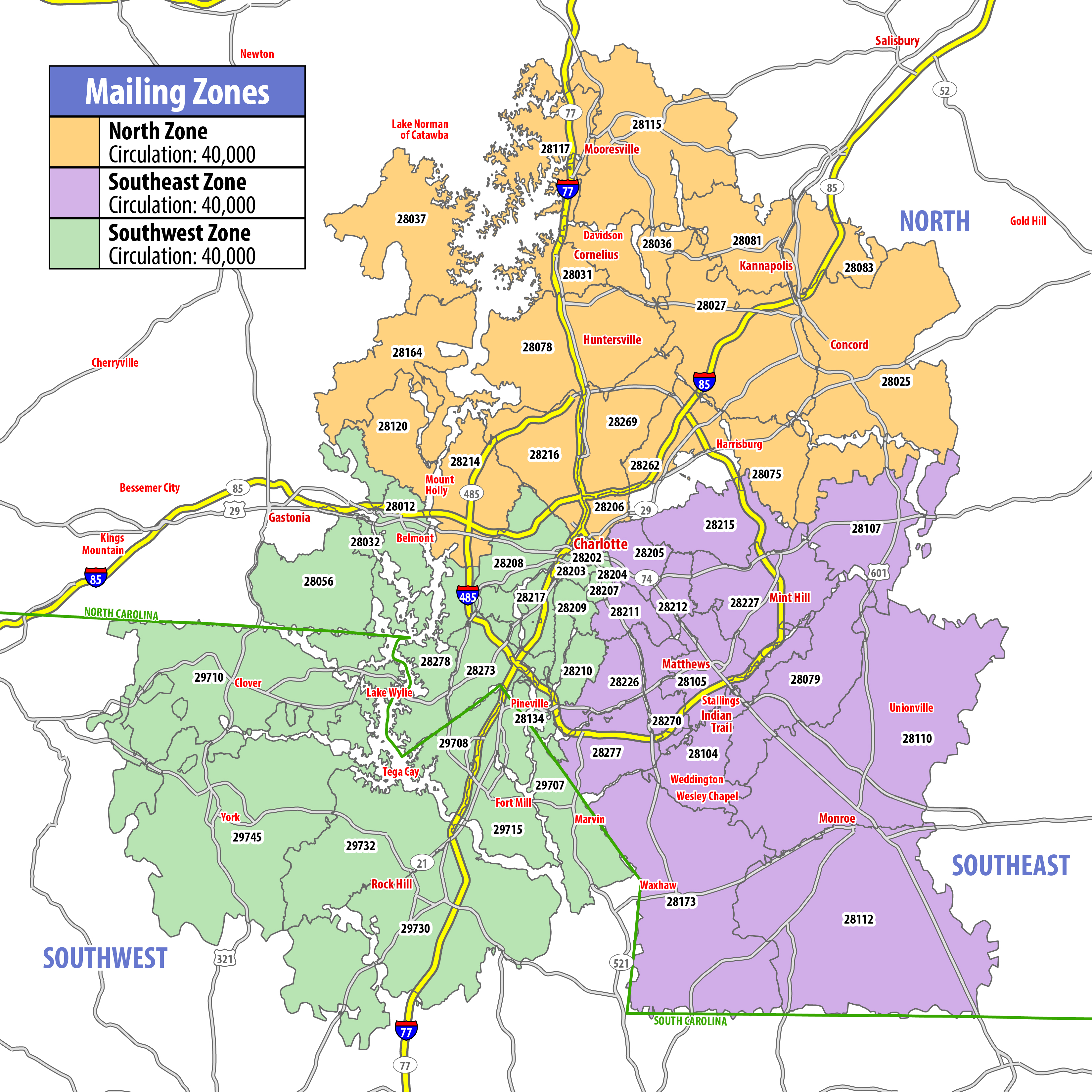 Map of RSVP Charlotte