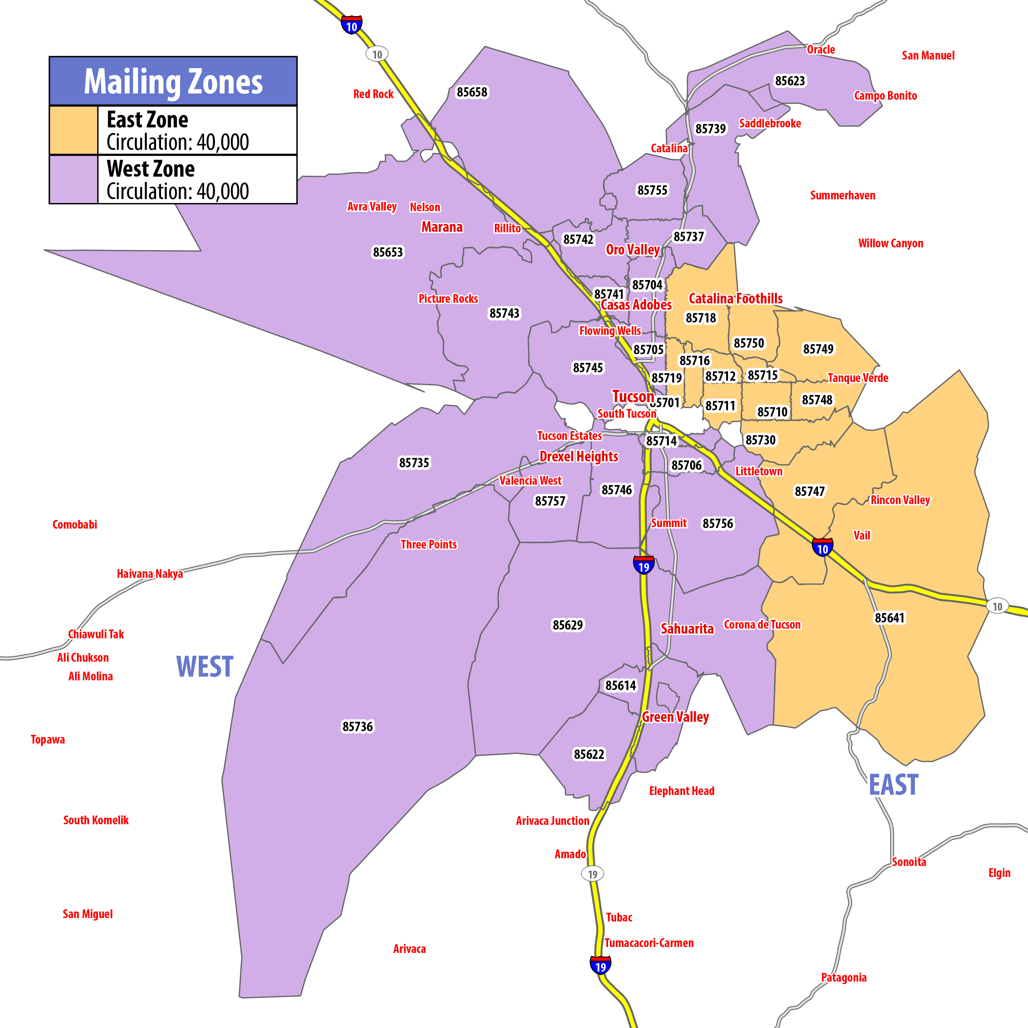 Map of RSVP Tucson