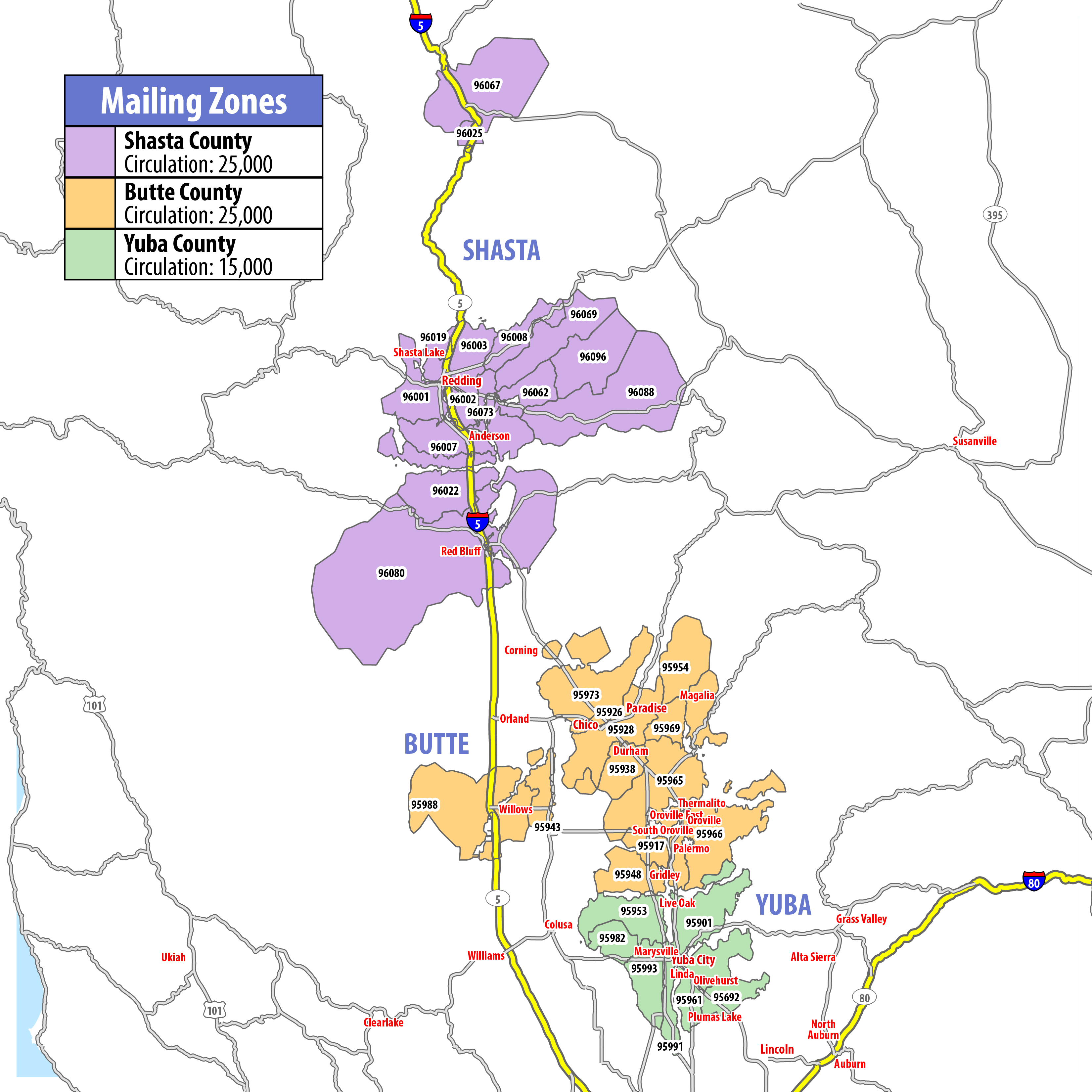 Map of RSVP Northern California