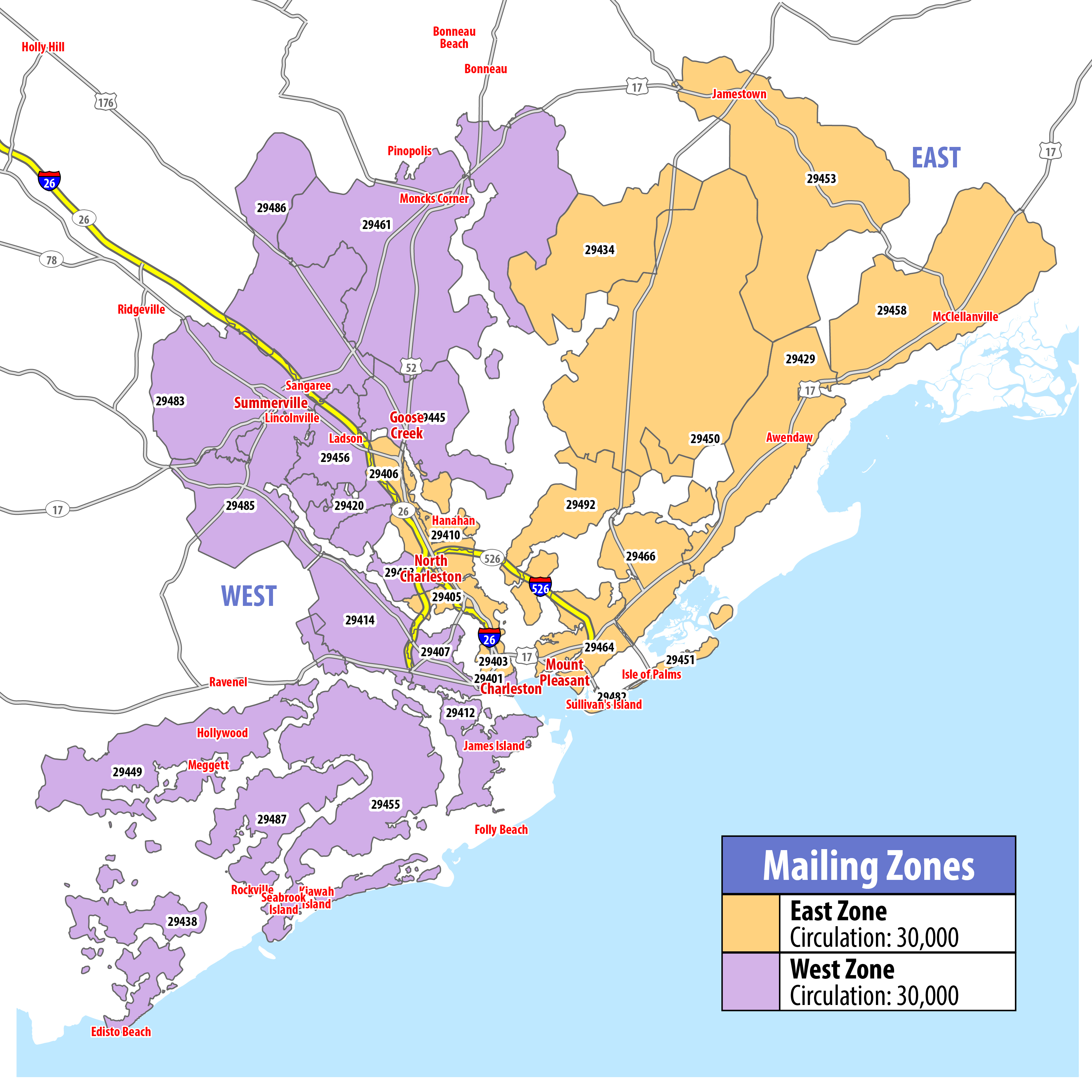 Map of RSVP Charleston