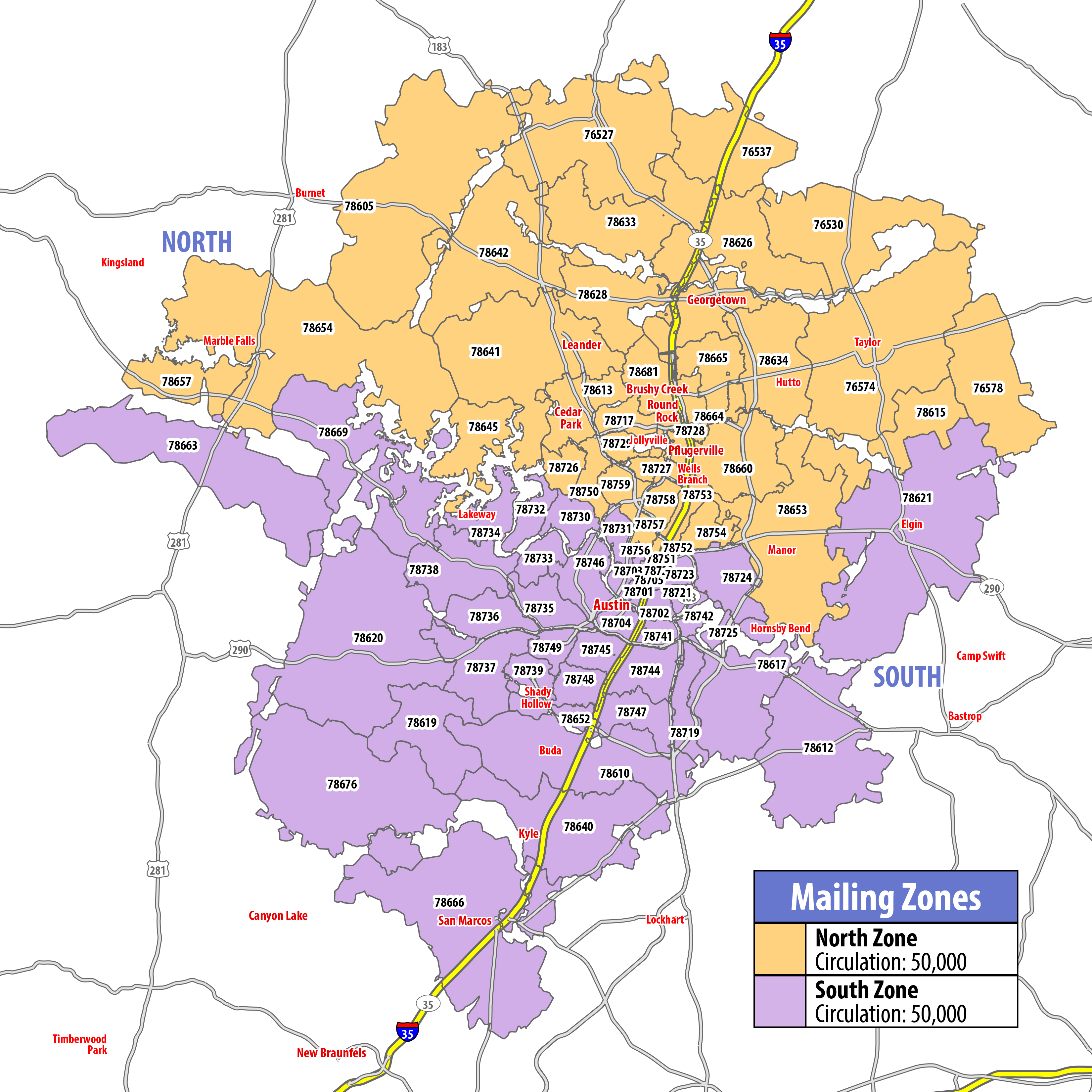 Map of RSVP Austin