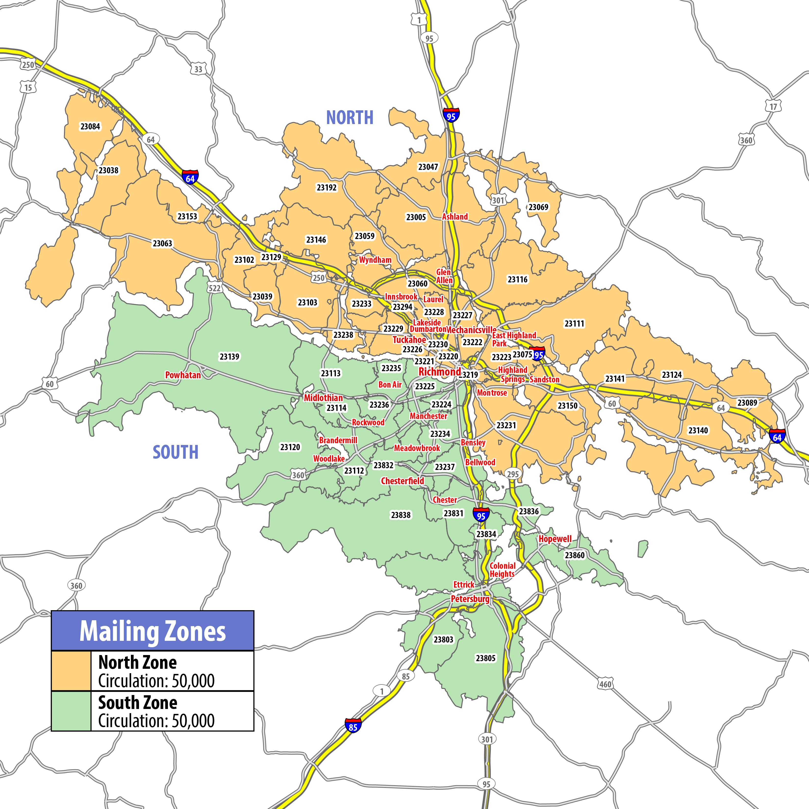 Map of RSVP Richmond