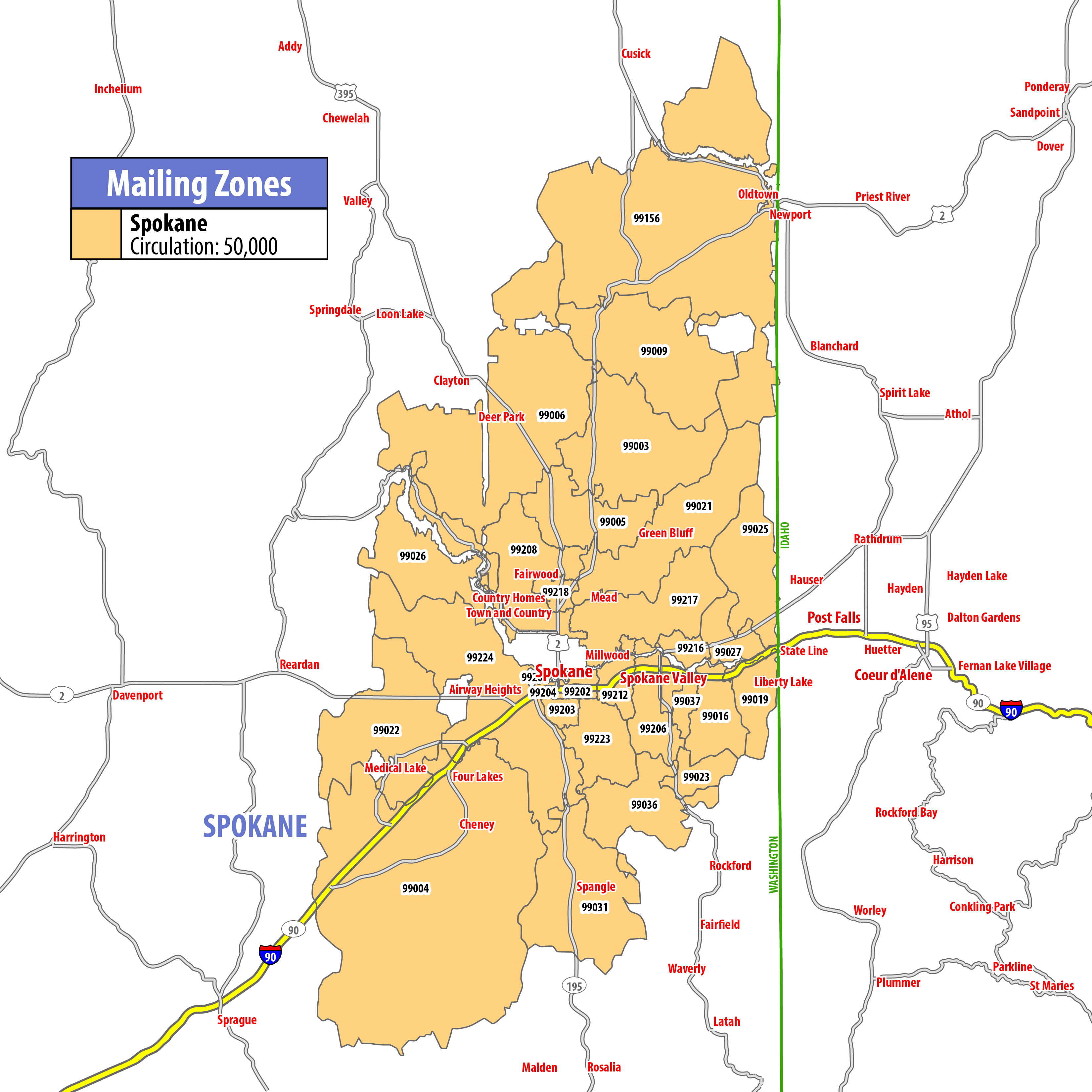 Map of RSVP Spokane