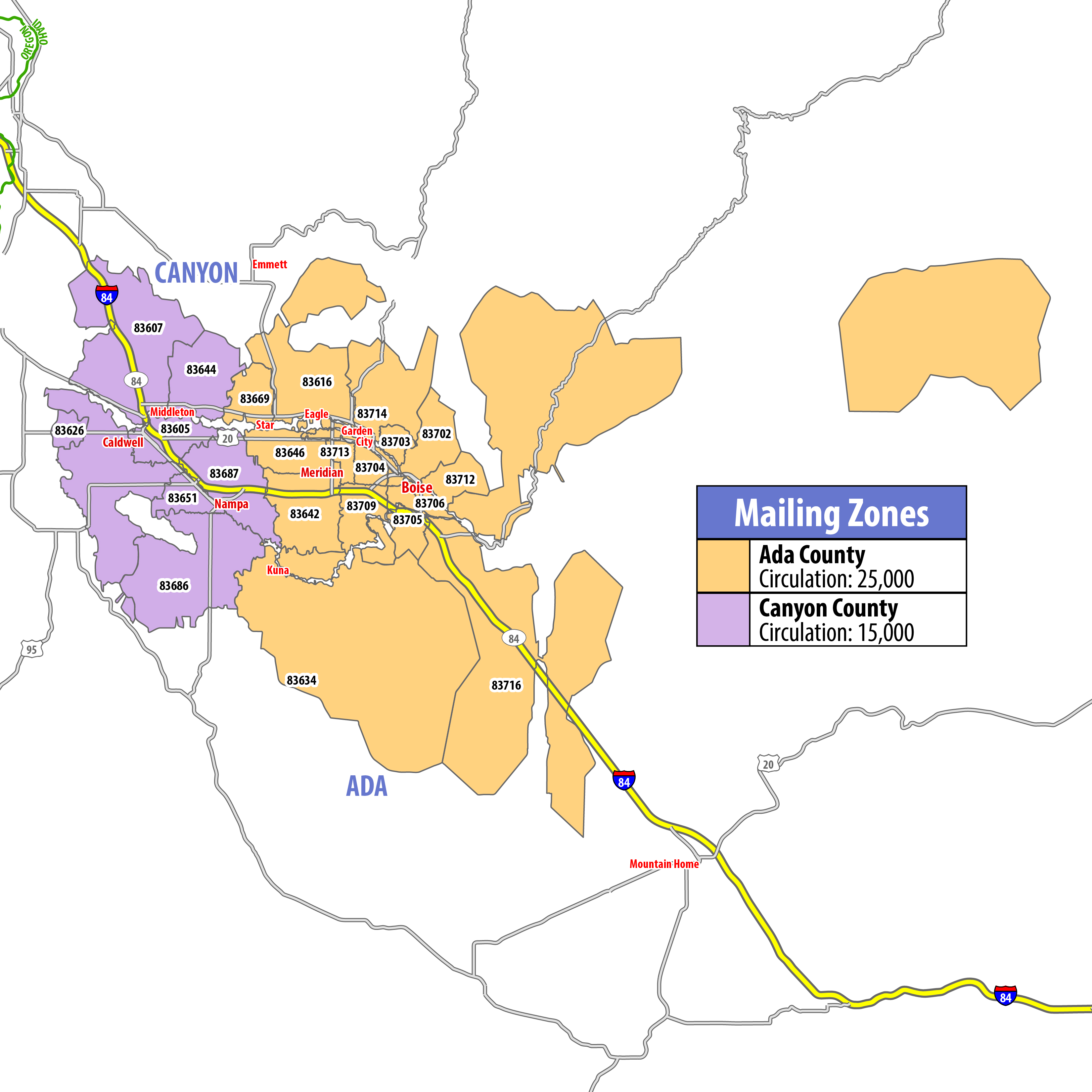 Map of RSVP Boise Idaho