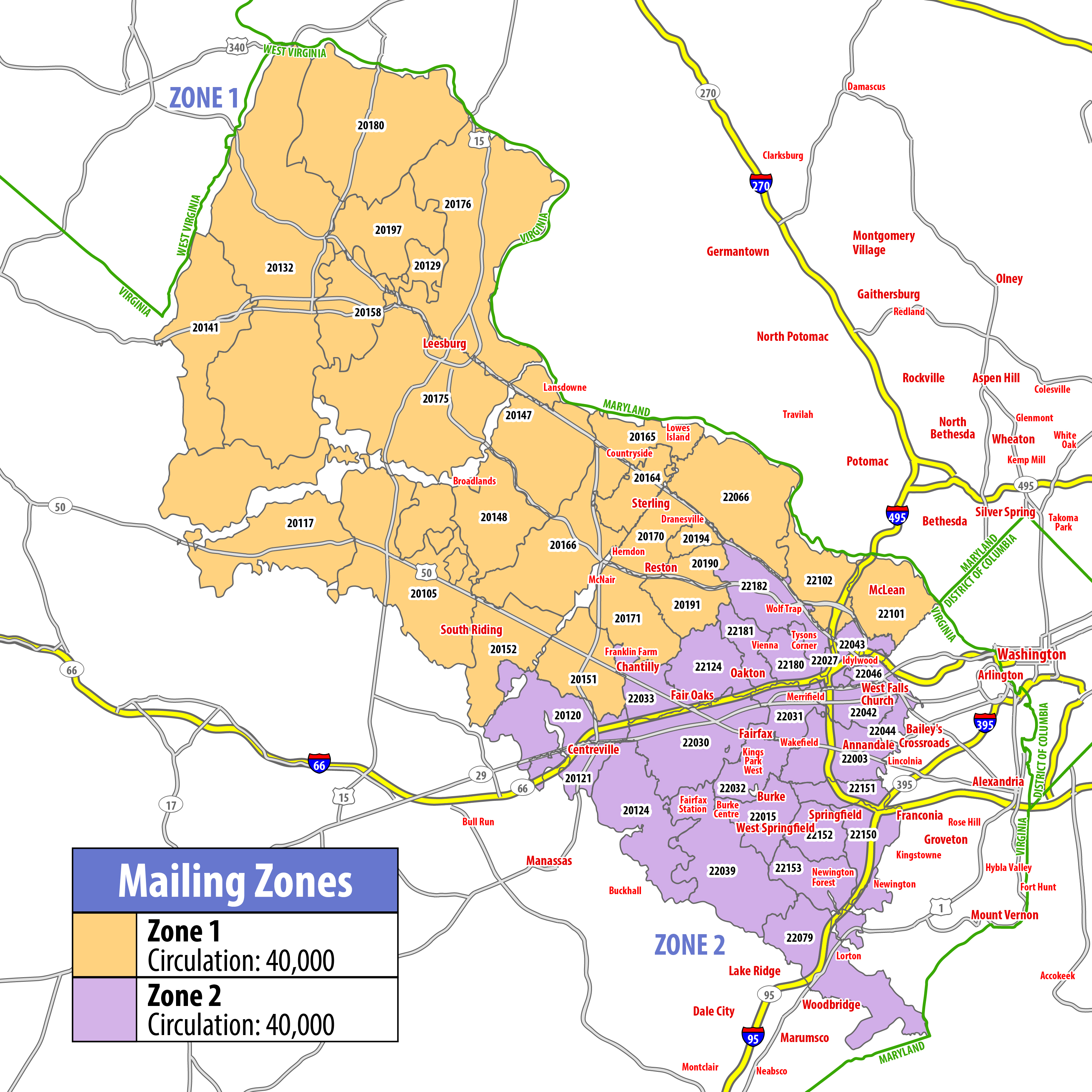 Map of RSVP Northern Virginia