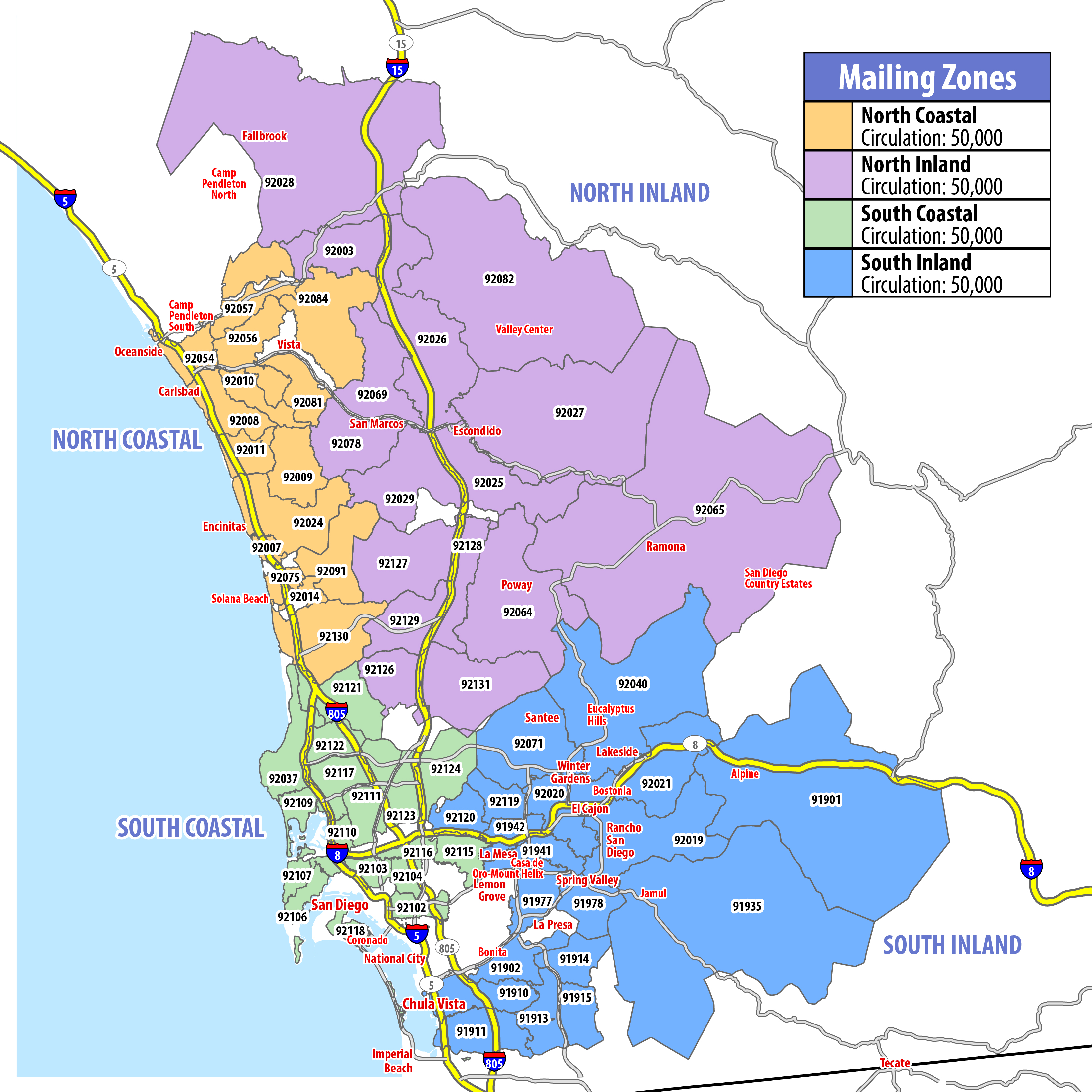 Map of RSVP San Diego